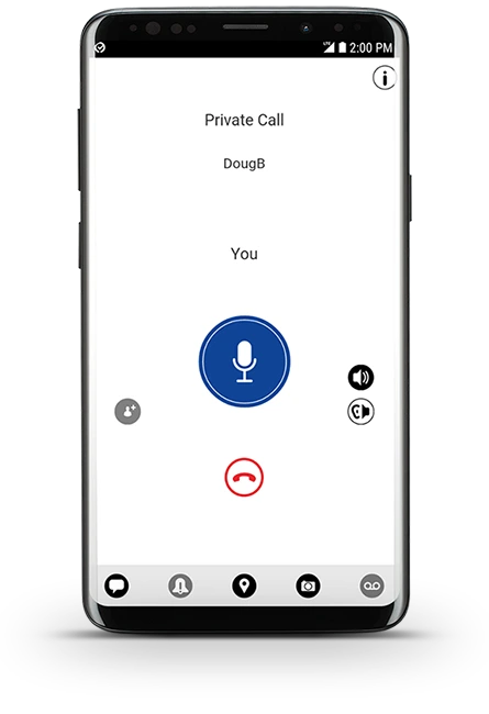 Motorola WAVE PTX app interface